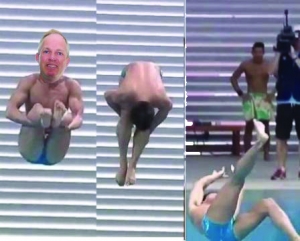 Brian Krehmeyer scores a grand total of zero points, while diving in Rio.