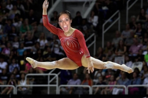 Alex Bufton shows off her mad gymnastics skill